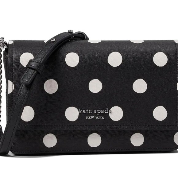 Kate Spade New York Dot Printed Chain Wallet - Picture 1 of 4